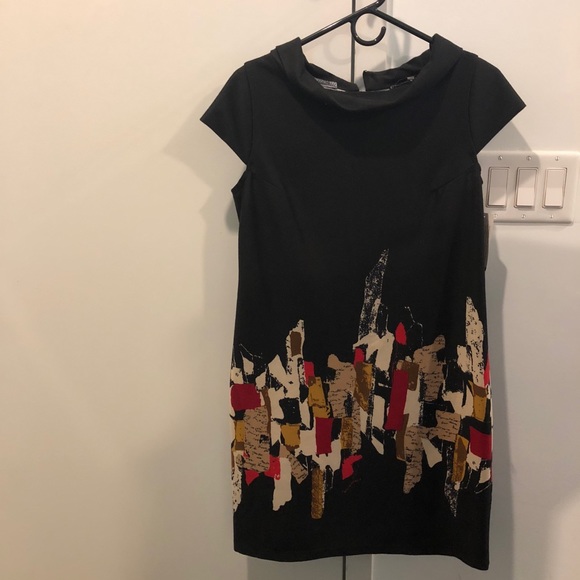 Little black dress with print - Picture 1 of 2